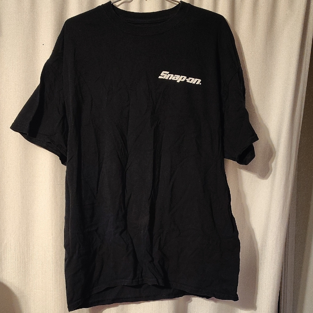 Snap Black Short Sleeve Men's Tee